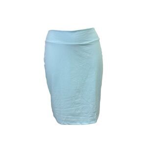 Susana Monaco Blue Stretchy Waist Mini‎ Skirt Lycra comfy Lightweight sz S